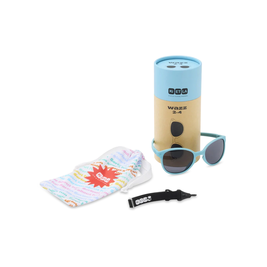 Occhiali da sole bambini UV400 flessibili e resistenti- WAZZ cielo