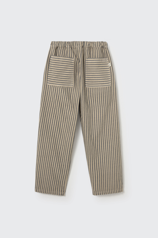Pantaloni in twill a righe
