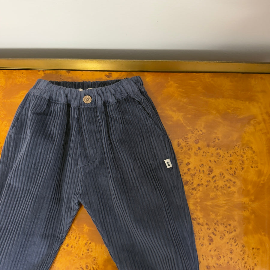 Pantalone in velluto a coste navy