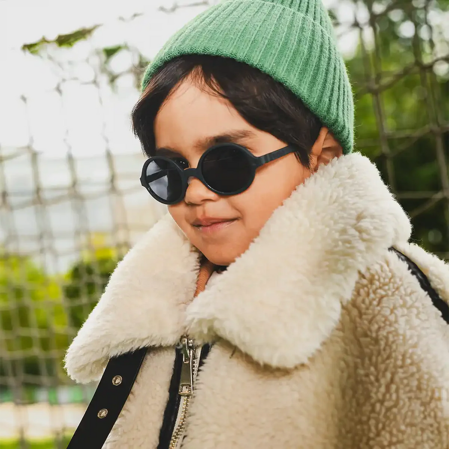 Occhiali da sole bambini UV400, montatura flessibile e sicura-ROZZ blue storm