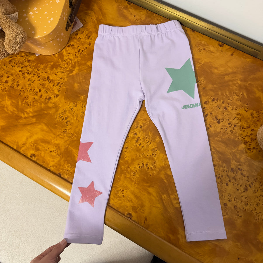 Star legggings - light purple