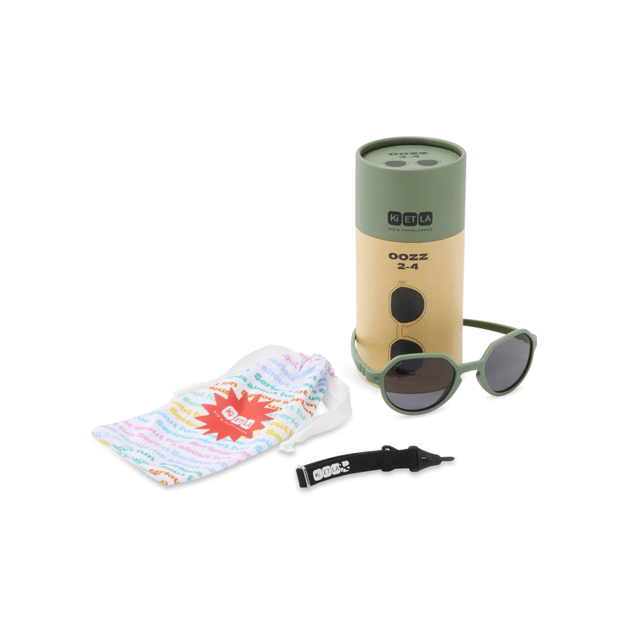 Occhiali da sole bambini– UV400 FLESSIBILI e resistenti -OOZZ khaki