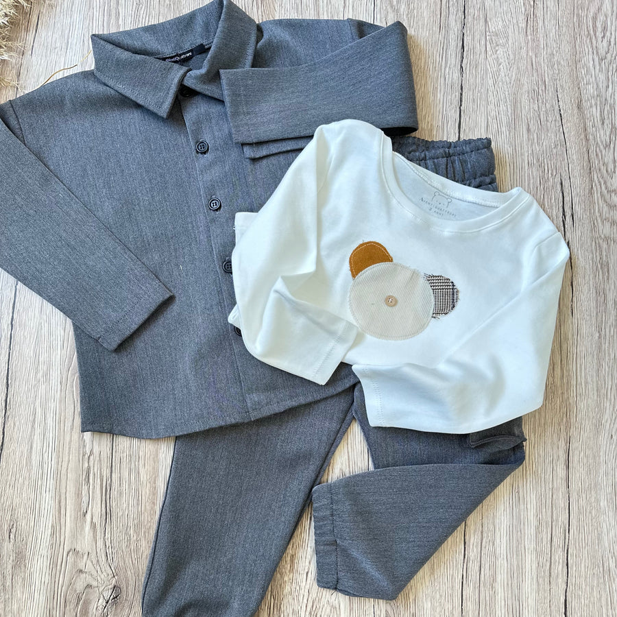 Camicia dal fit morbido in vigogna - pratica, comoda perfetta sempre
