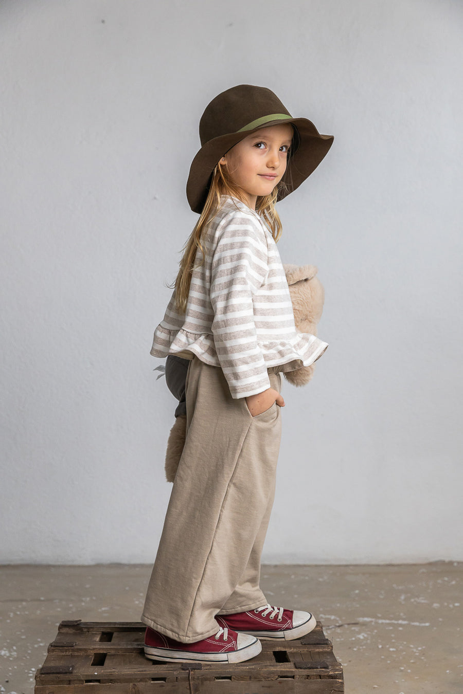 Pantalone palazzo fango
