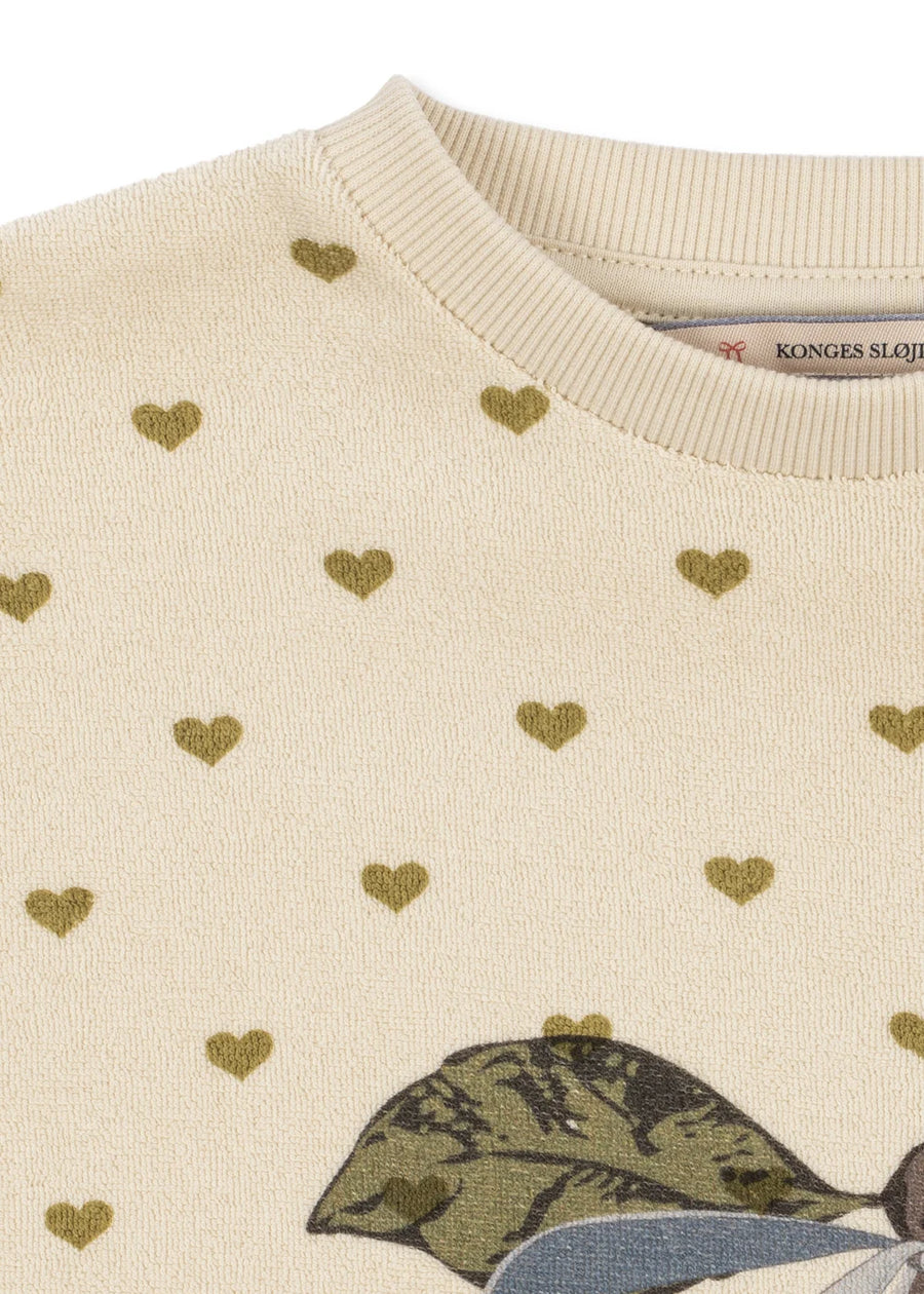 MITTY SWEAT SHIRT GOTS- Oyster Coeur