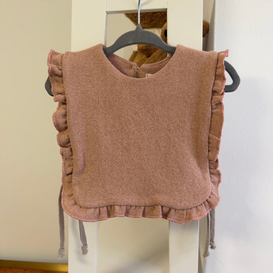 Gilet in caldo cotone blush