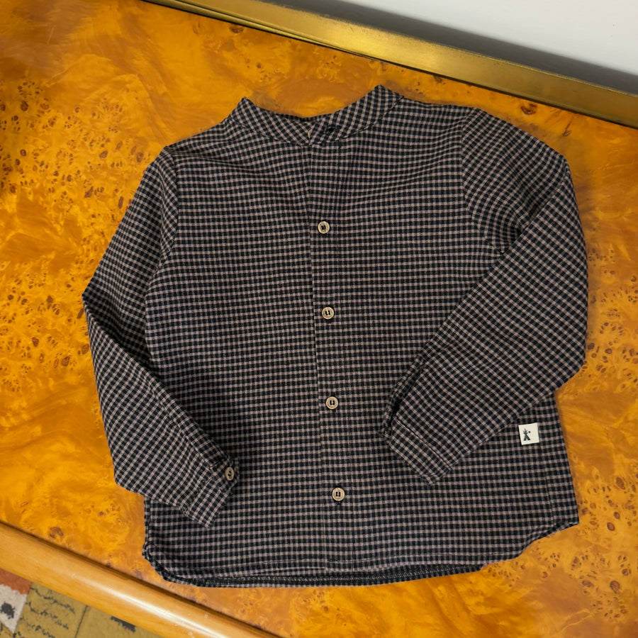Camicia alla coreana Vichy