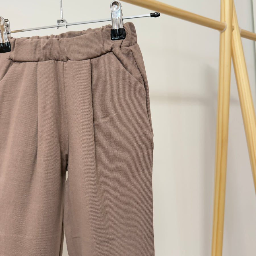 Pantalone in cotone organico - taupe