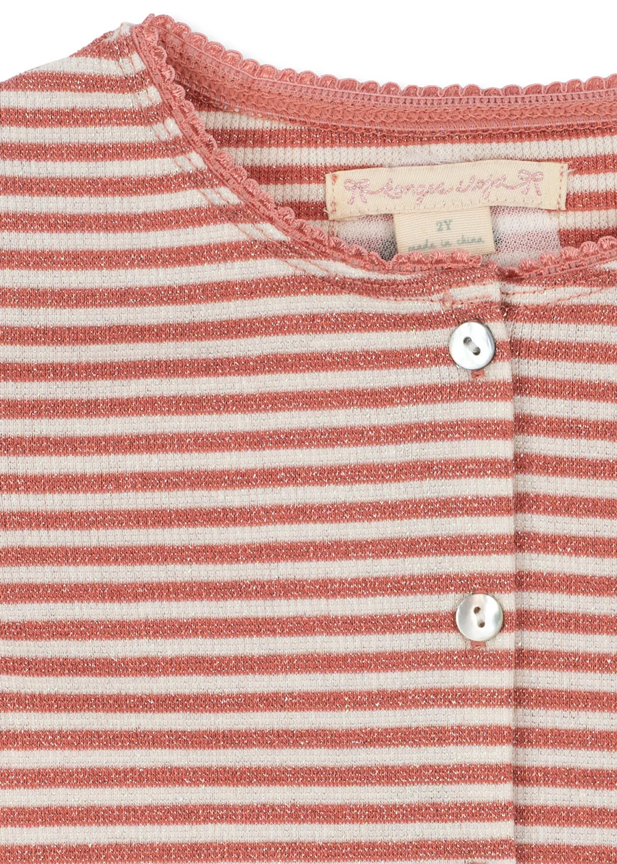 ROLI STRIPE CARDIGAN OCS - Rose Cream Stripe