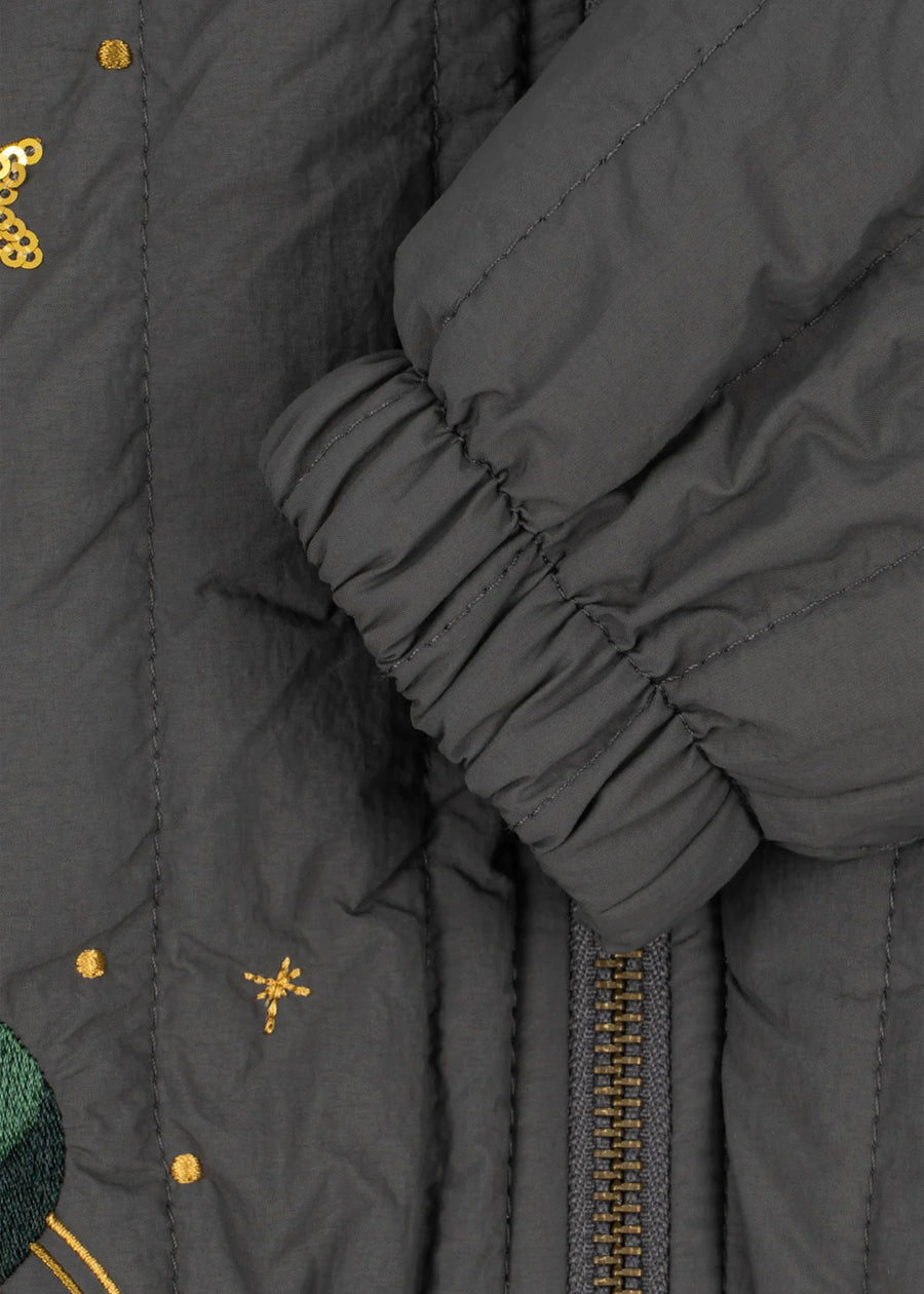 Bomber termico imbottito antracite-spazio