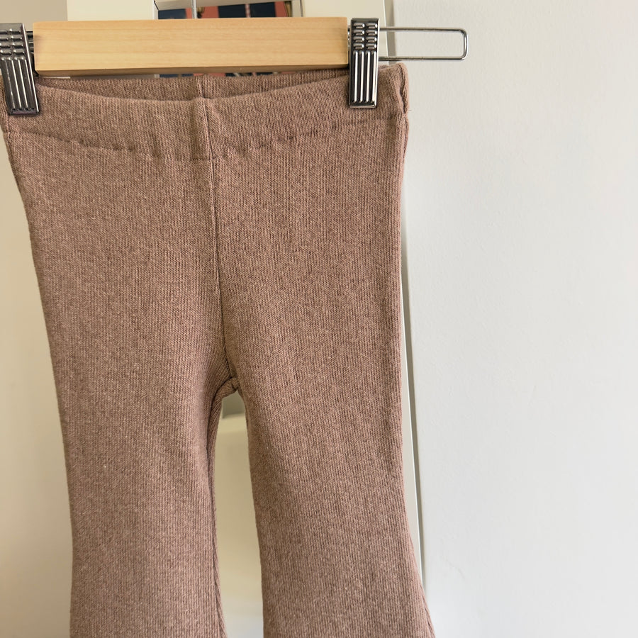 Pantalone Trombetta in Caldo Cotone -Cameo Rose