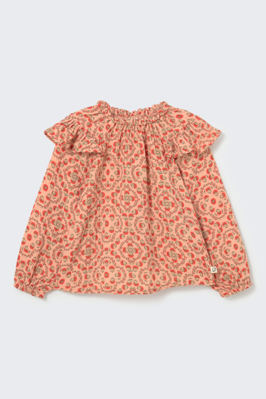 Blusa in cotone stampa floreale