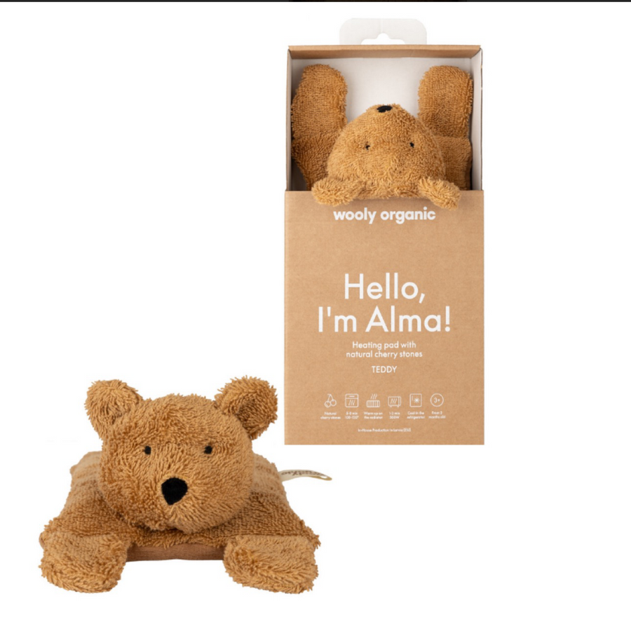 Orsetto con cuscinetto ai noccioli di ciliegia - 34cm