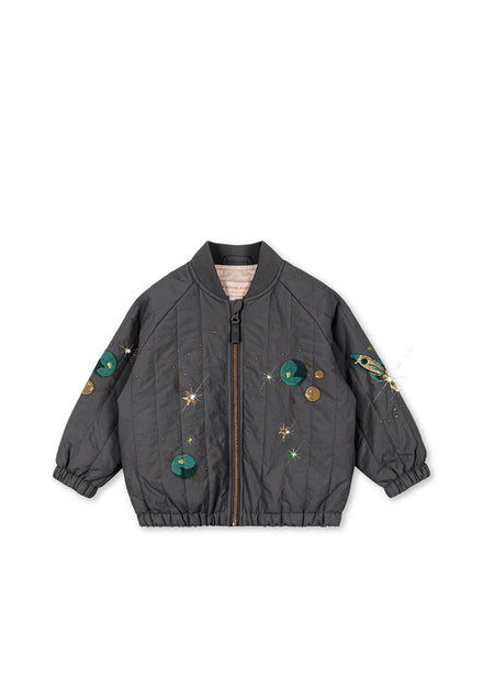 Bomber termico imbottito antracite-spazio