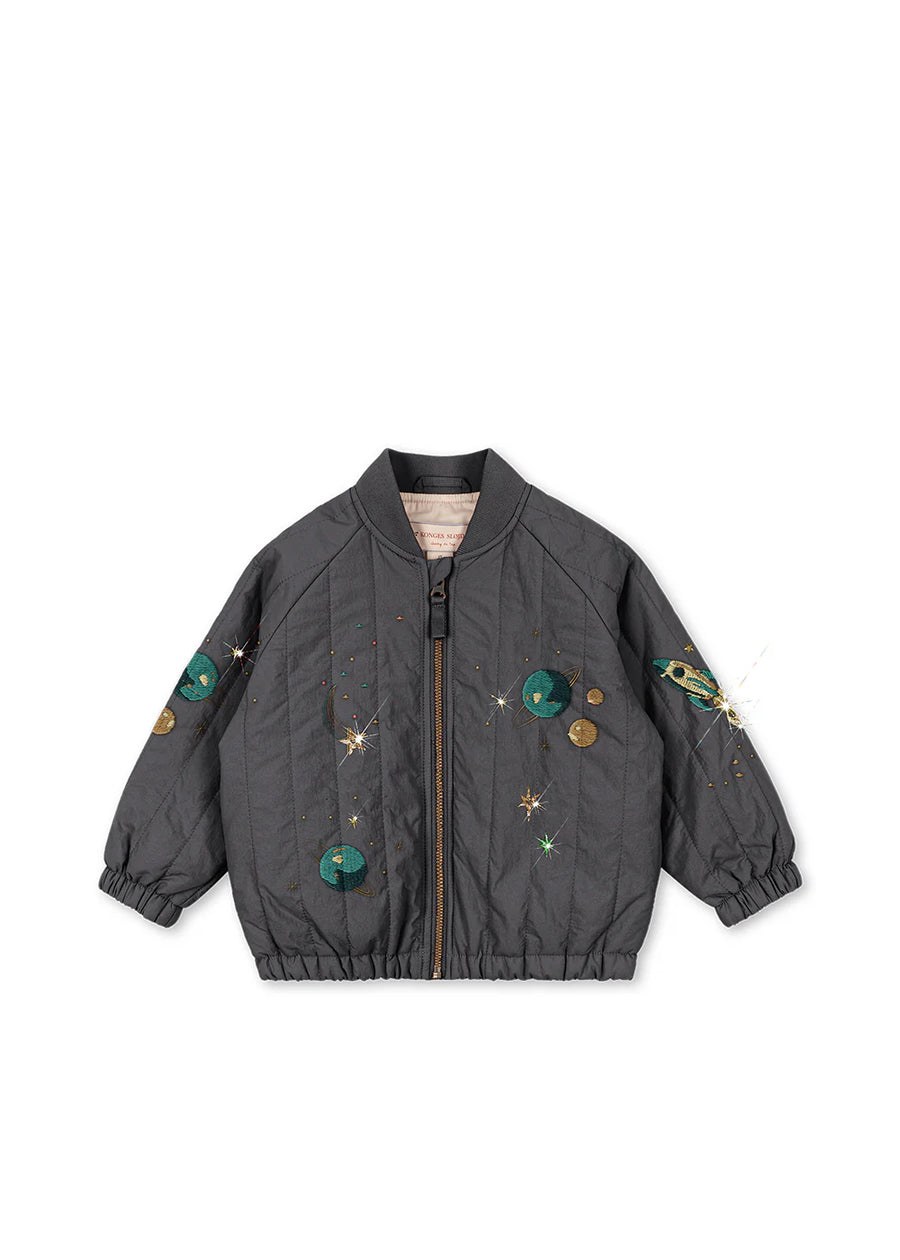Bomber termico imbottito antracite-spazio