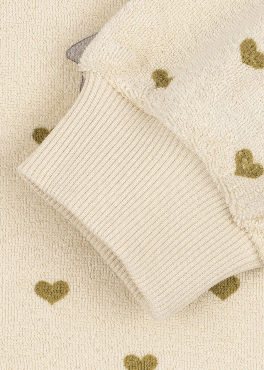 MITTY SWEAT SHIRT GOTS- Oyster Coeur