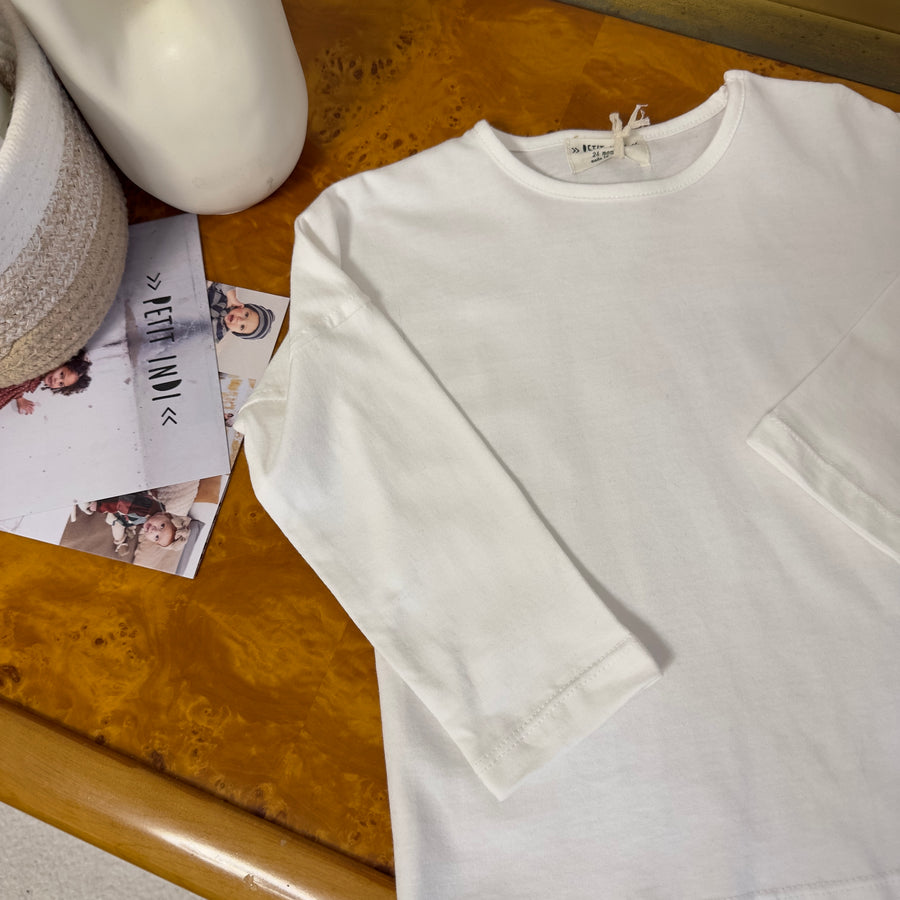 T-shirt in cotone organico - latte