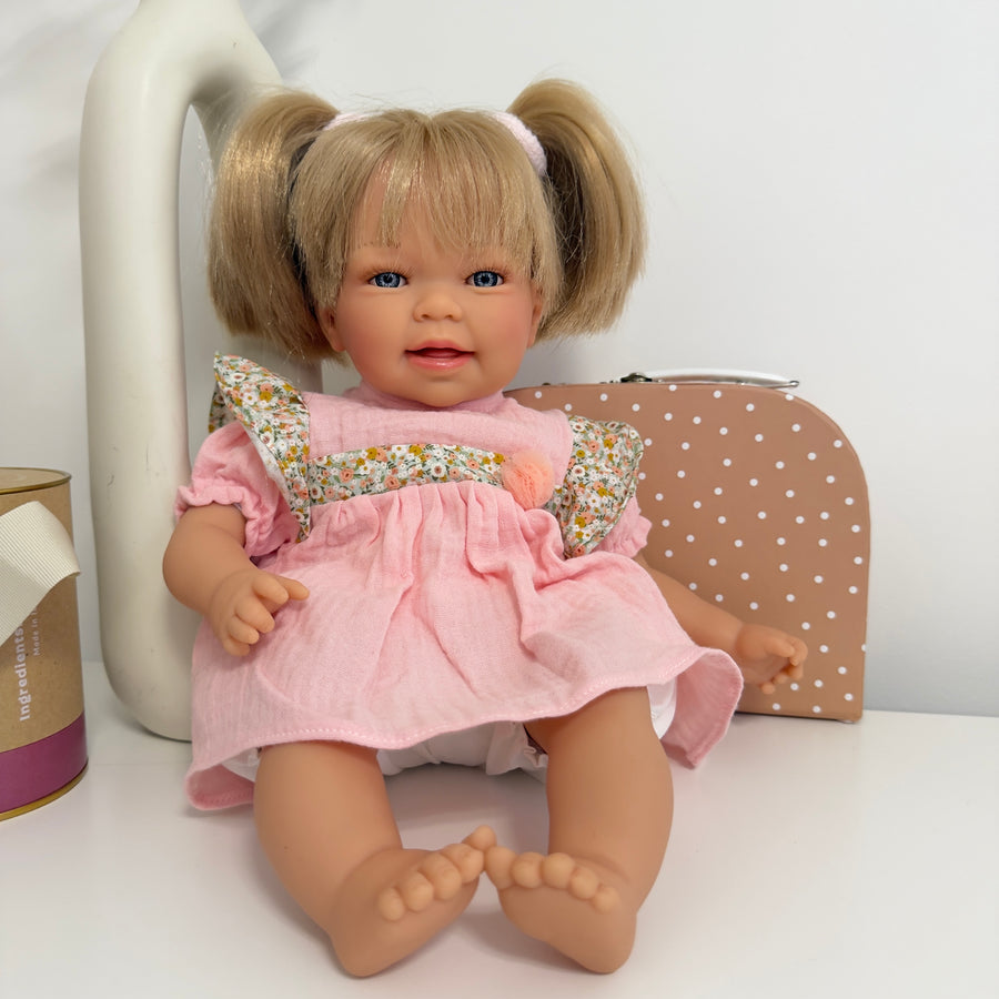 Reborn little Susi - Bambola 40 cm con arti in vinile e corpo morbido