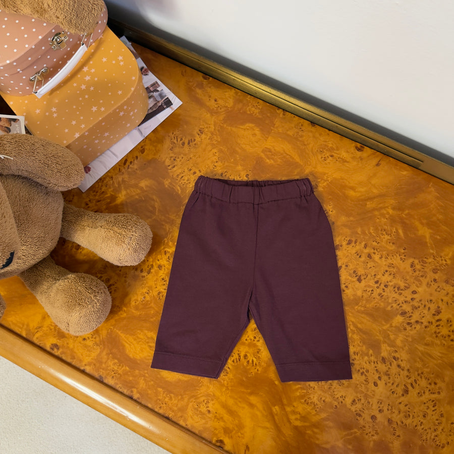 Pantaloncini ciclista in Jersey di cotone - Borgogna