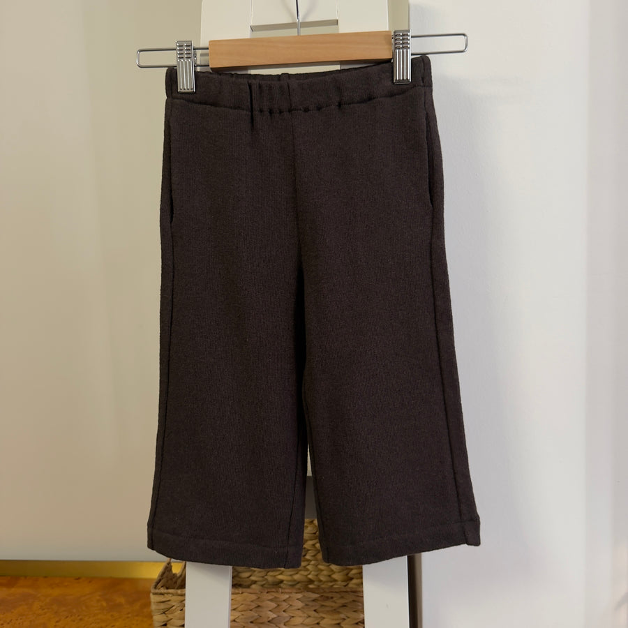 Pantalone Dritto con Tasche Laterali in Caldo Cotone -ICE COFFE