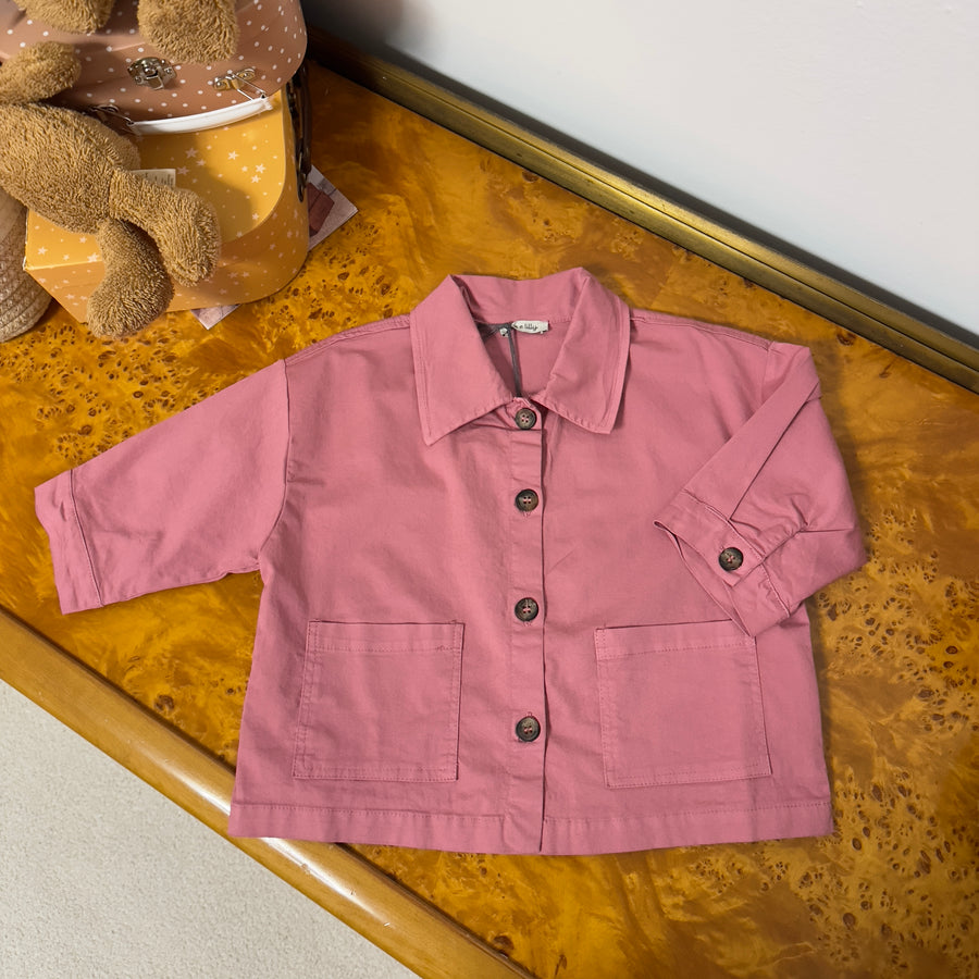 Giacca in cotone morbidissimo color ciliegia – Fit rilassato e super comoda