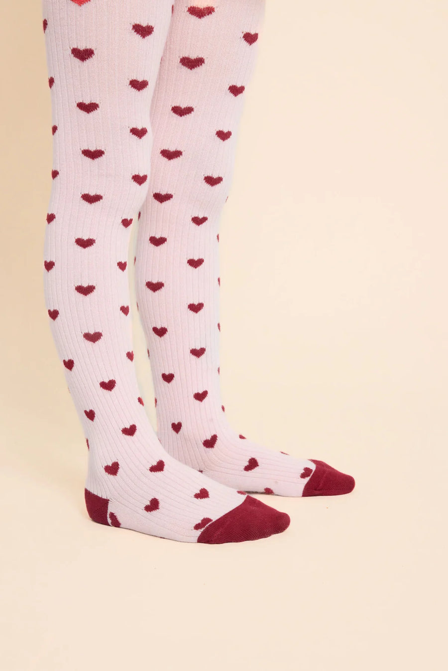 Vera Tights 2-Pack – Collant in Cotone -Cranberry & Pink Glitter