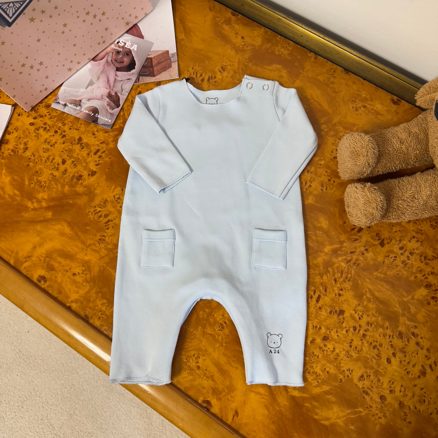 Tutina in jersey di cotone con tasche cielo - perfetta per ogni stagione