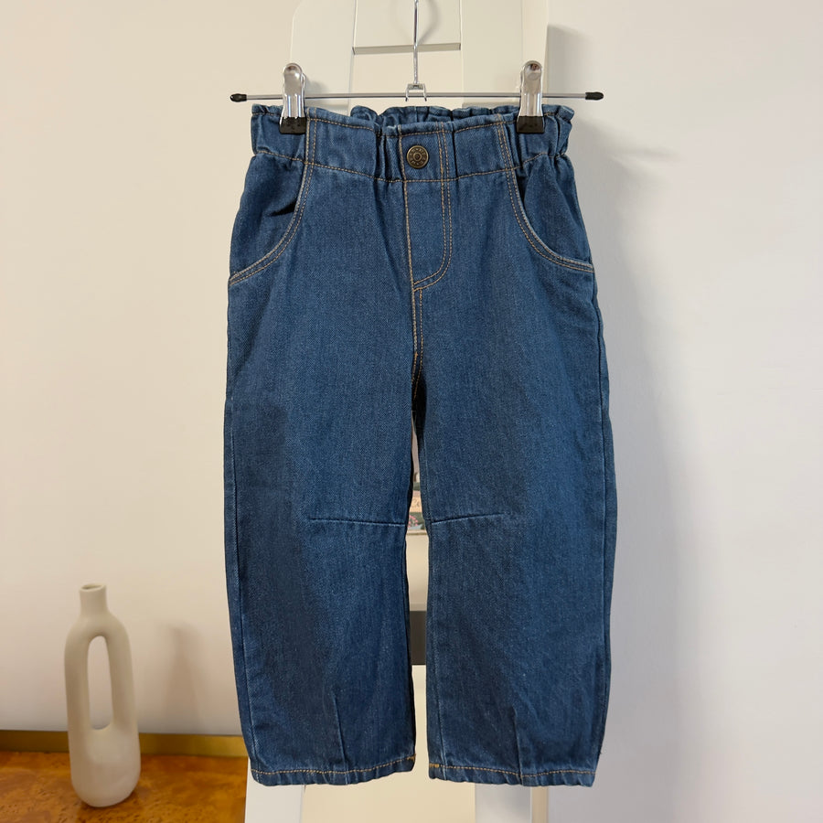 Pantaloni paperbag -denim