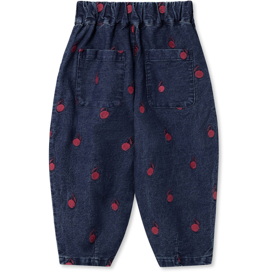 Pantalone denim ricamato
