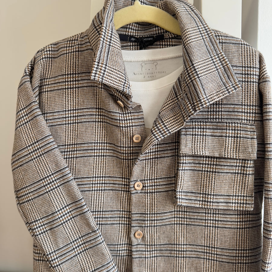 Camicia in principe di galles - fit comodo, tessuto morbidissimo