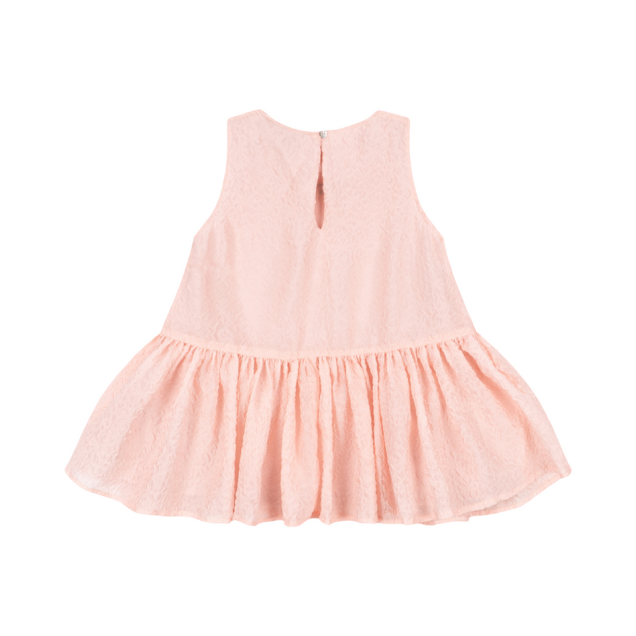 Vola Dress rosa con effetto stropicciato