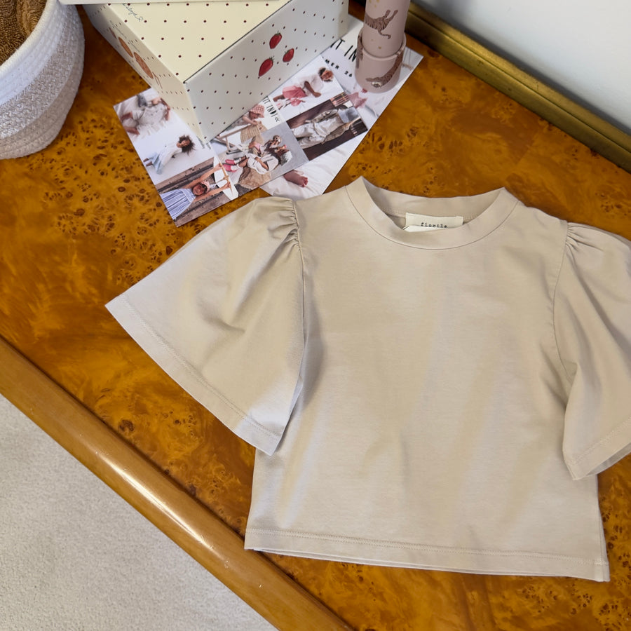 T-shirt in Jersey di Cotone con Maniche a Campana – Versatile ed Elegante- Luna