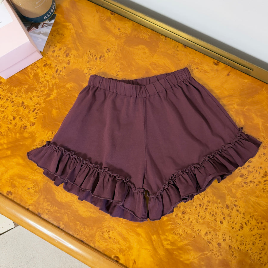 Pantaloncino in morbodissimo jersey di cotone - Borgogna