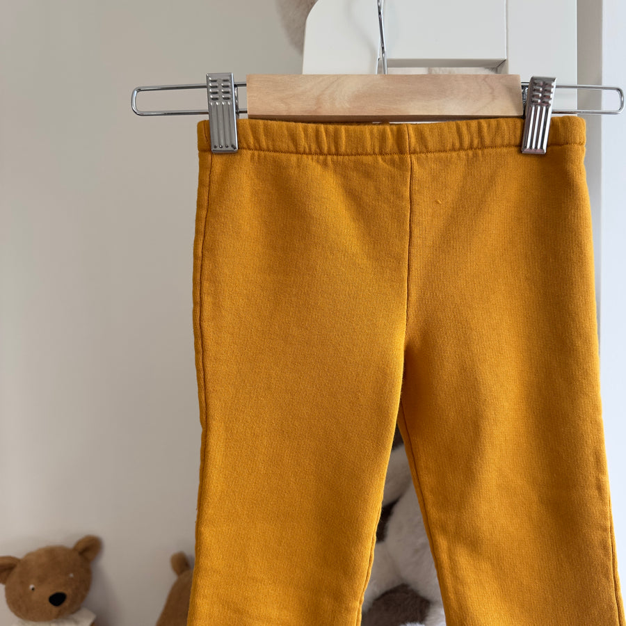 Pantalone jazz in felpa di cotone - toffee gold
