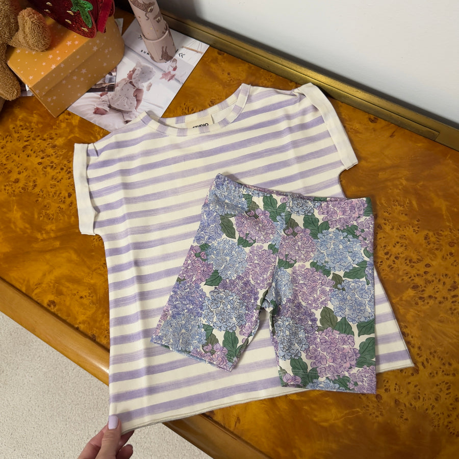 Short Ciclista Jeannie in Cotone Biologico – Hortensia