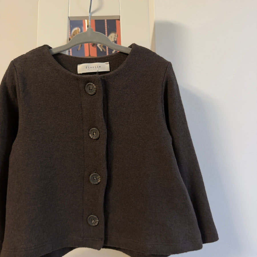 Cardigan Svasato in Caldo Cotone- ice coffee