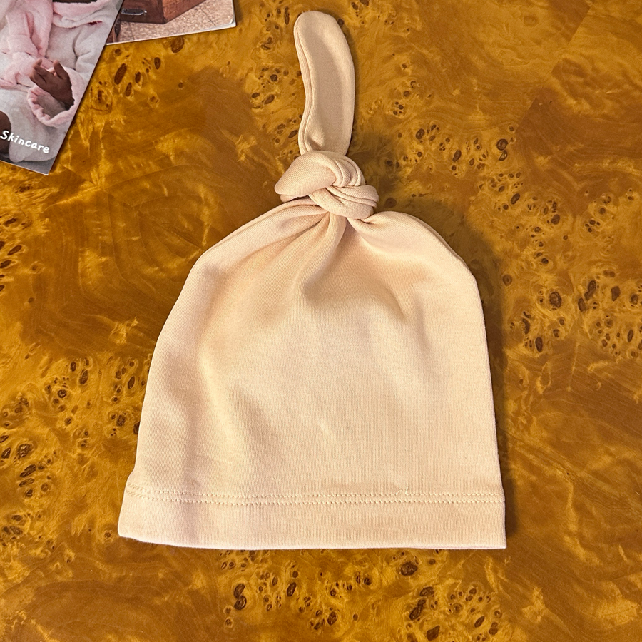 Cappellino in jersey di cotone light peach