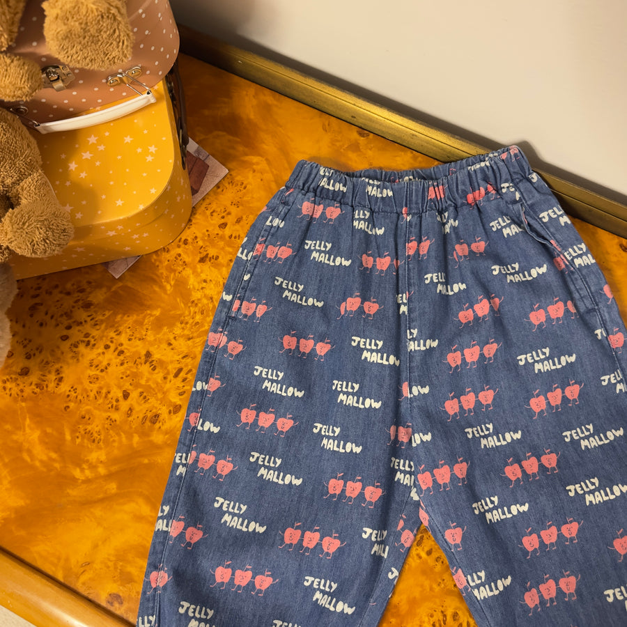 Dancing Apple Denim Aladdin Pants