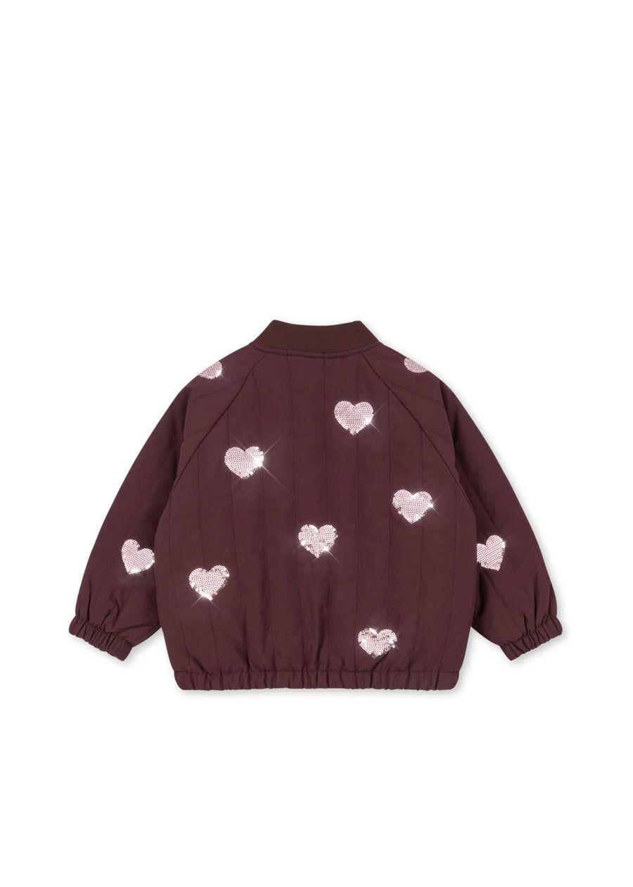 JUNO SEQUIN BOMBER JACKET — bomber cuori