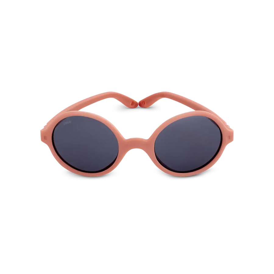 Occhiali da sole bambini UV400, montatura flessibile e sicura-ROZZ rosa antico