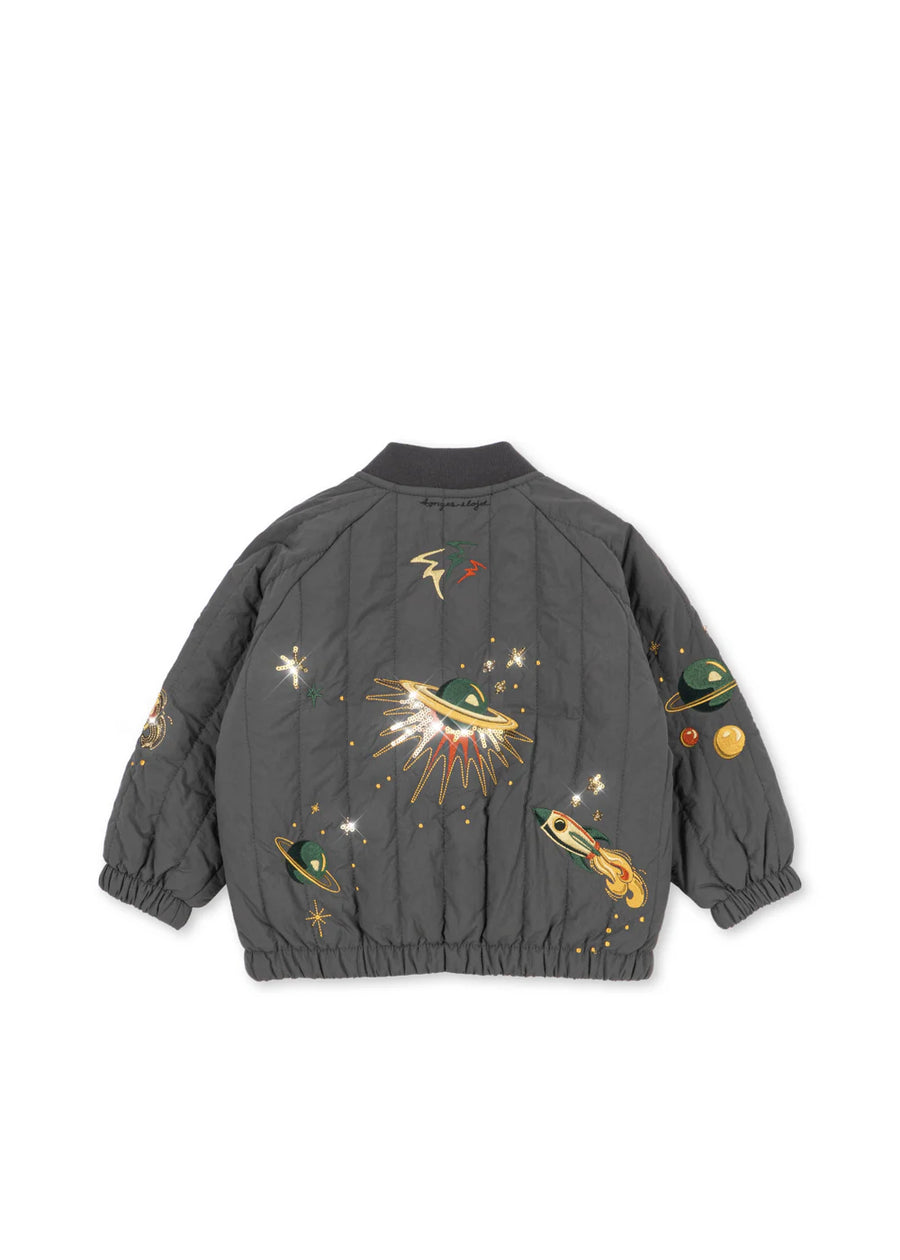Bomber termico imbottito antracite-spazio