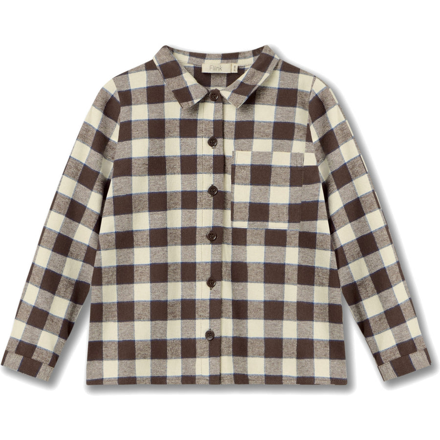 Camicia Cody manica lunga insignia check