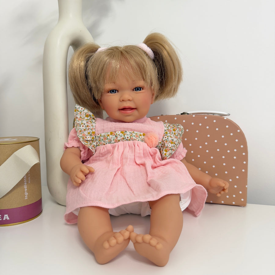 Reborn little Susi - Bambola 40 cm con arti in vinile e corpo morbido