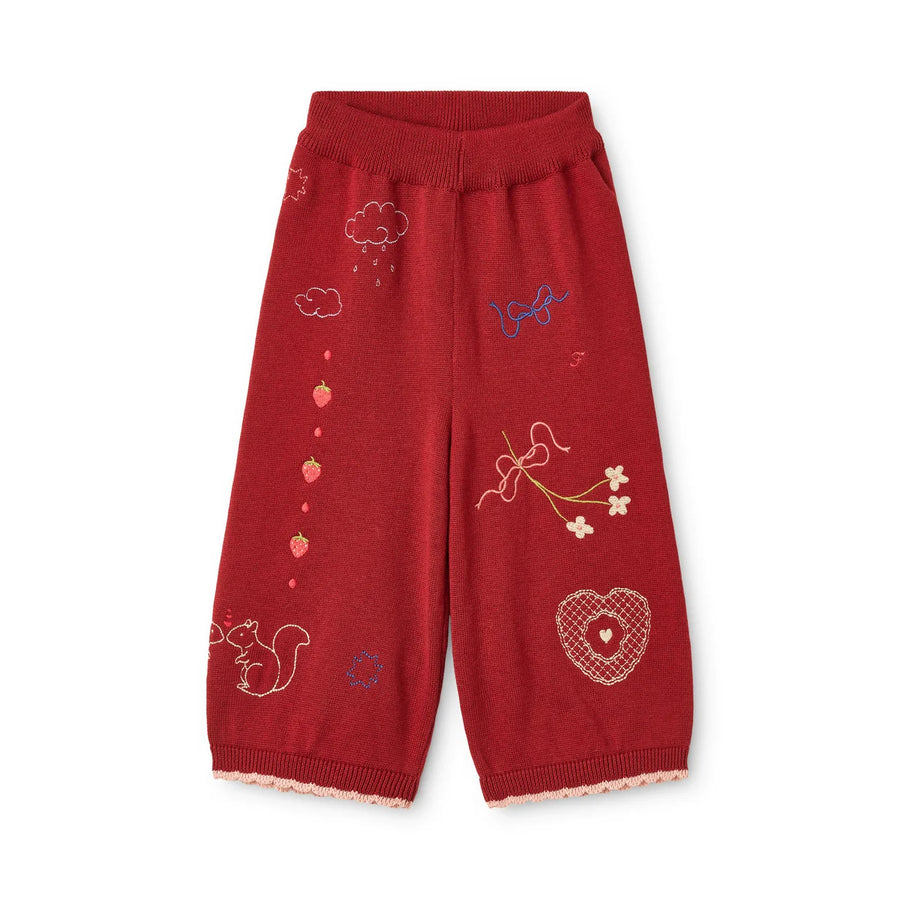 Pantalone Agnes – Dark Cranberry