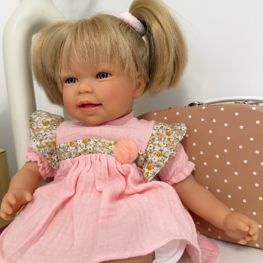 Reborn little Susi - Bambola 40 cm con arti in vinile e corpo morbido