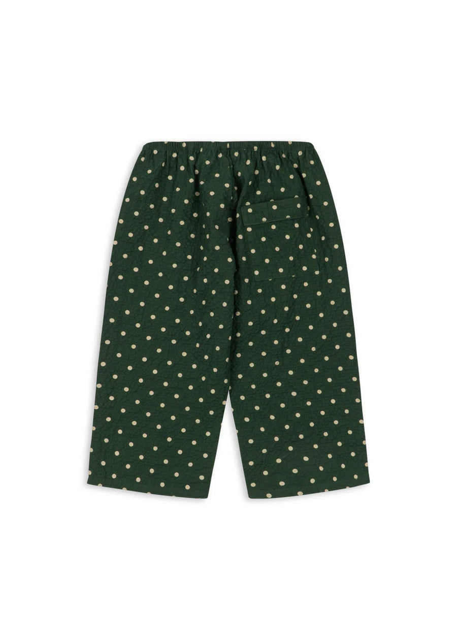 Pantalone in cotone Elin organico seersucker – dot marseille