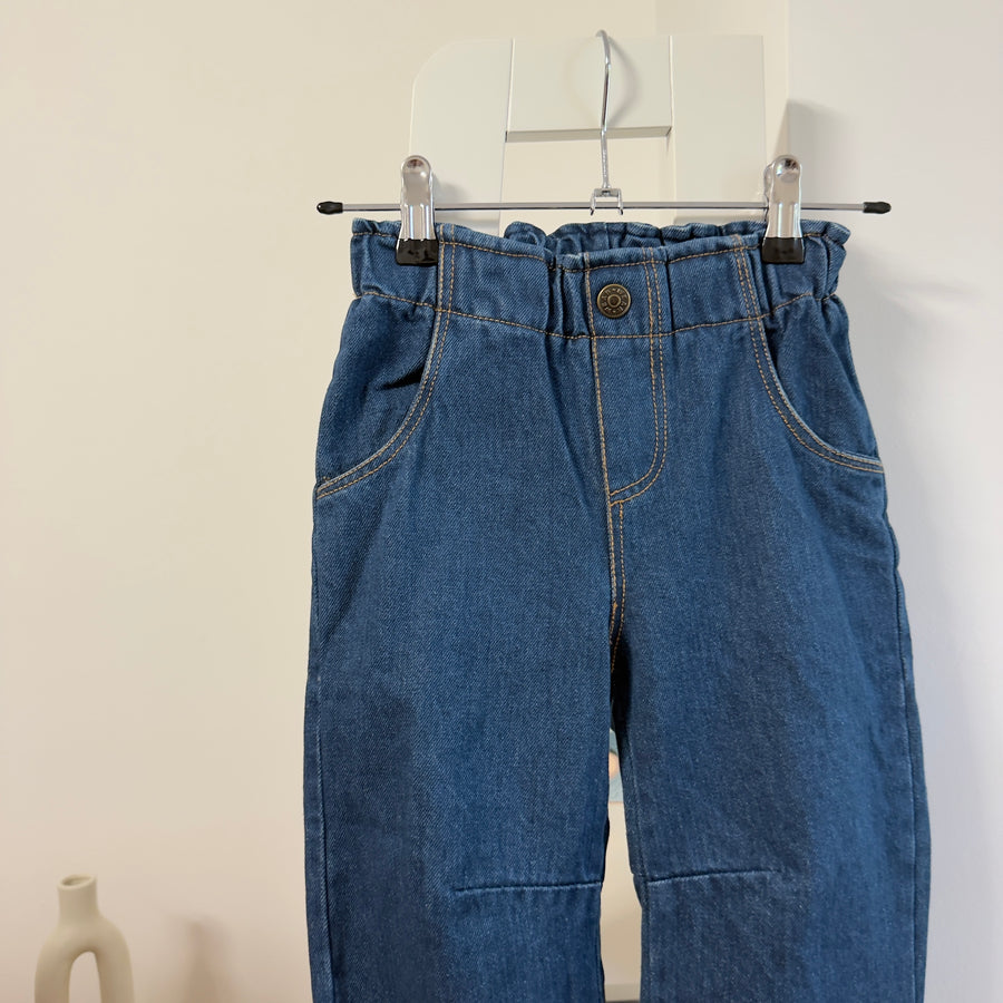 Pantaloni paperbag -denim