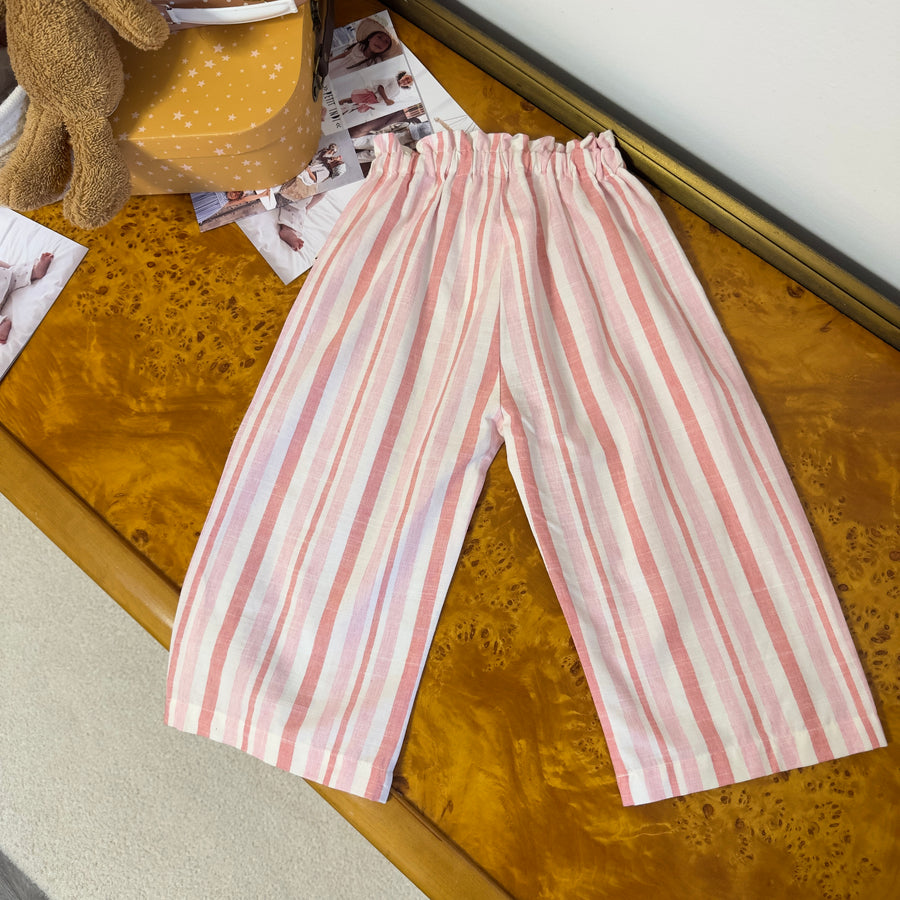 Pantalone palazzo in cotone a righe - stile e versatilità