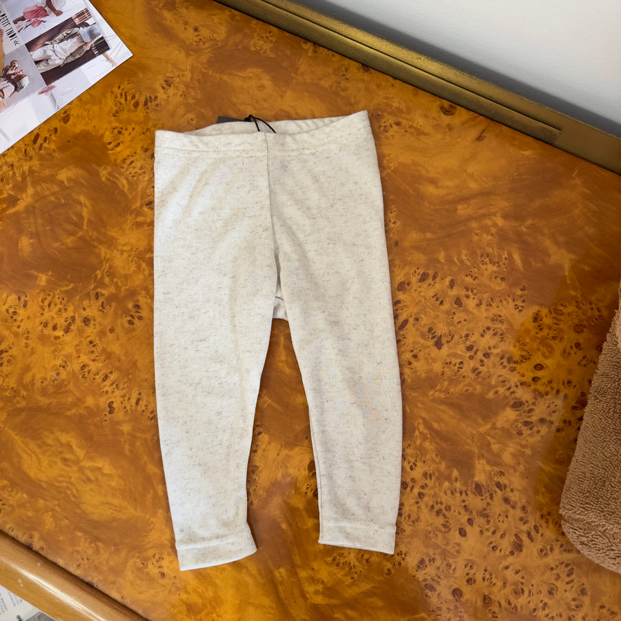 Leggings mélange ecru in lyocell da eucalipto e lino – Morbidi, traspiranti e confortevoli