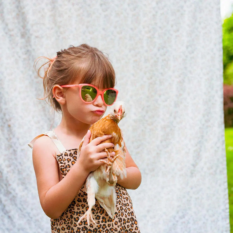 Occhiali da Sole Junior Buzz – UV‑Protection, Polarizzati & Ultra‑Flessibili- neon pink